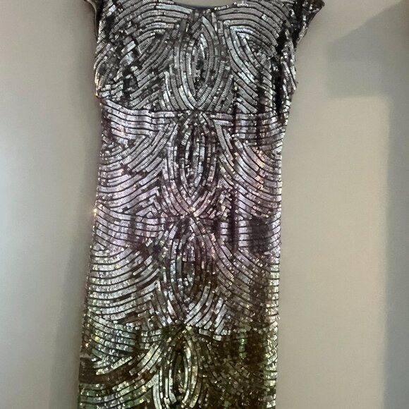 Beautiful Sequence Gold and Silver Dress - Picture 2 of 2